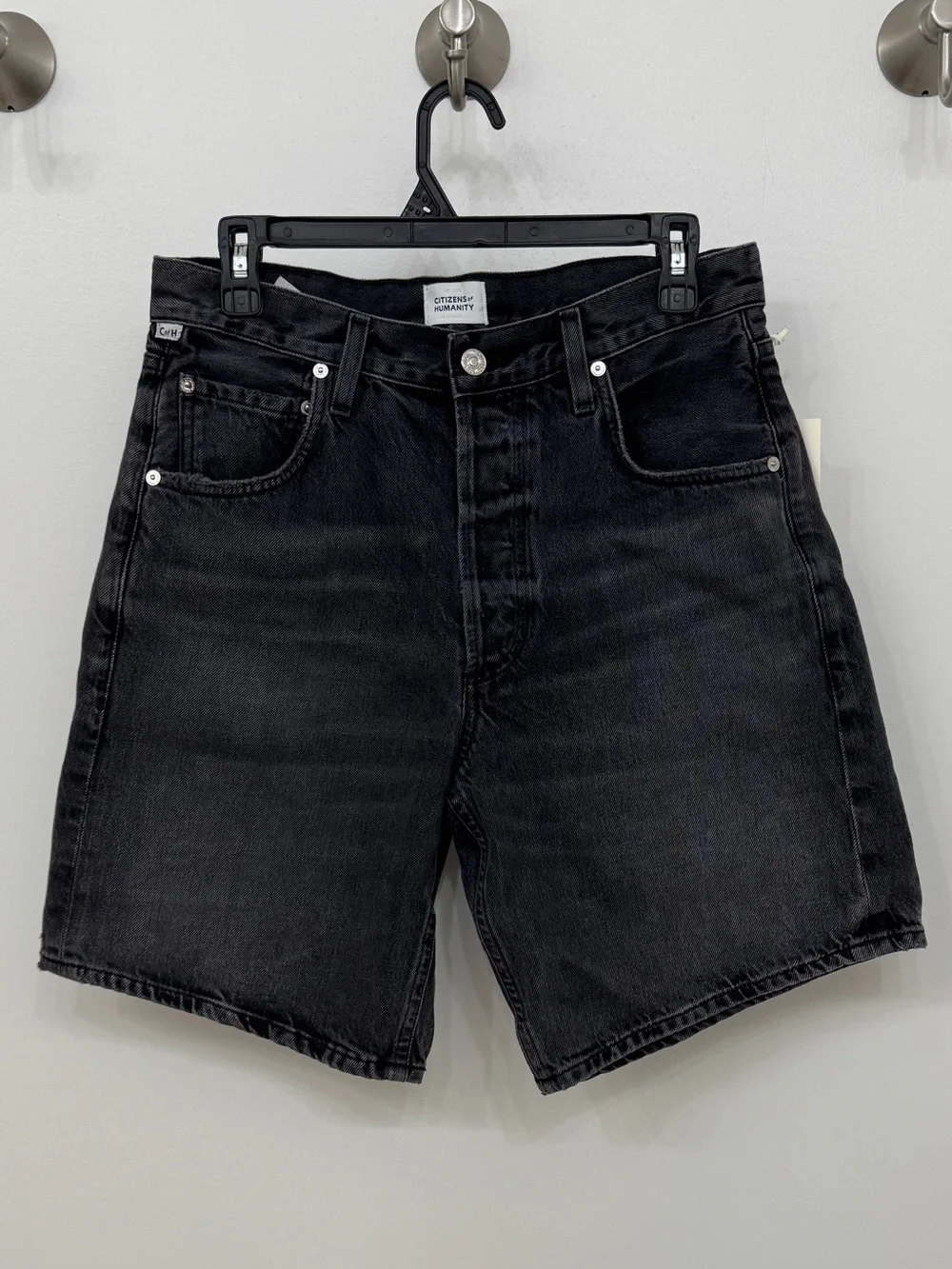 Citizens of Humanity Ayla Jean Shorts Vintage Black size 27 Blokecore Streetwear